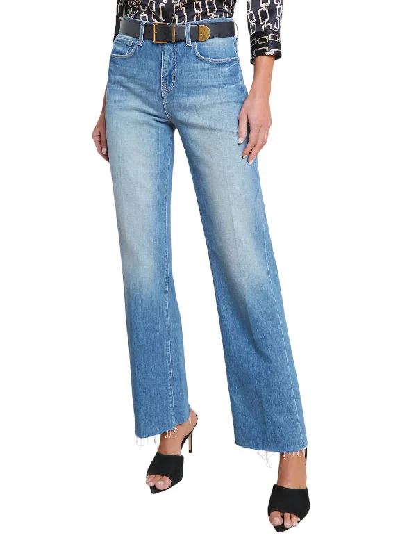 Women's Outerwear Clothing Tiana High Rise Wide Leg Jean In Cowan