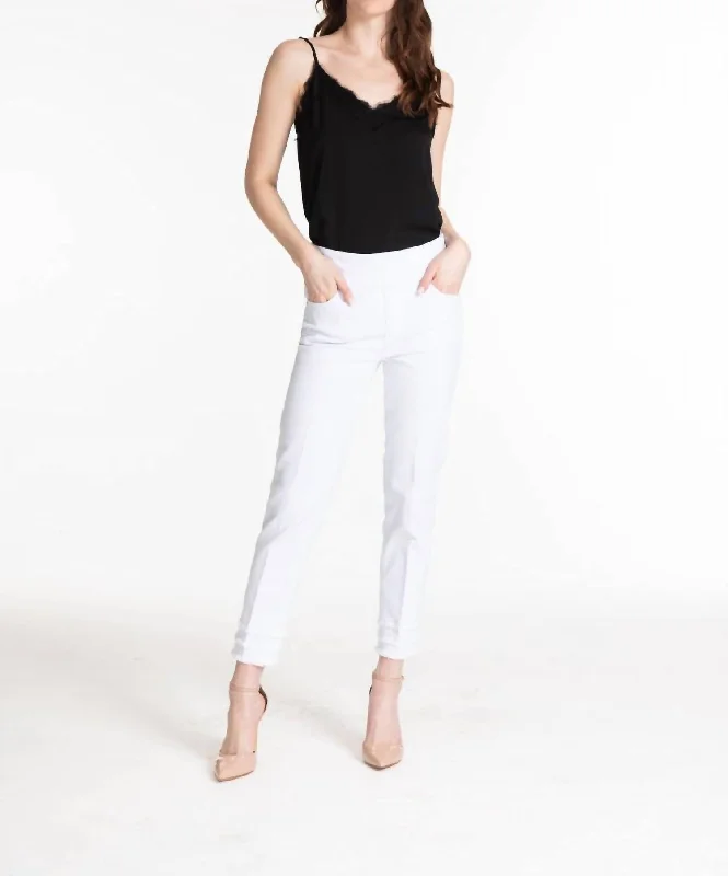 Affordable Women's Outfit Leave Me Jean In White