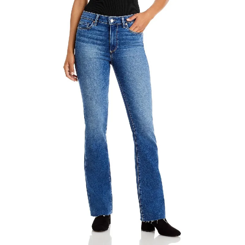 Women's Holiday Apparel Womens Denim Released-Hem Bootcut Jeans