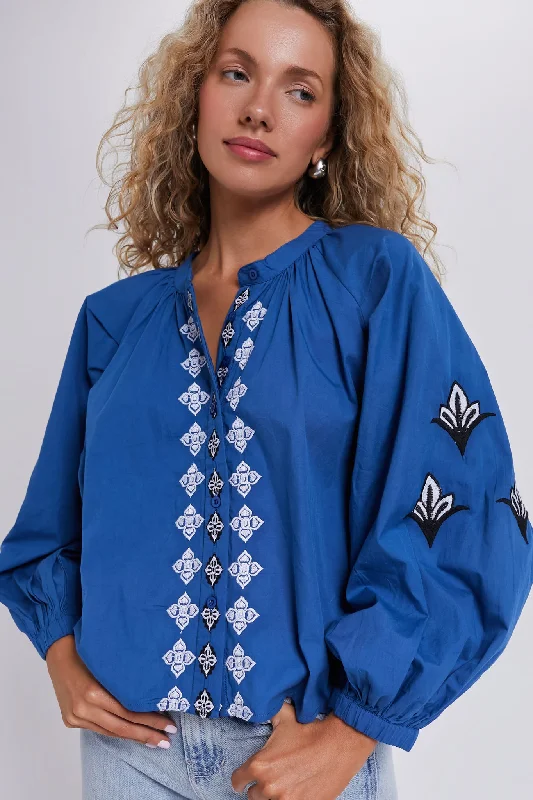 Women's Versatile Apparel Midway Blue Minka Shirt