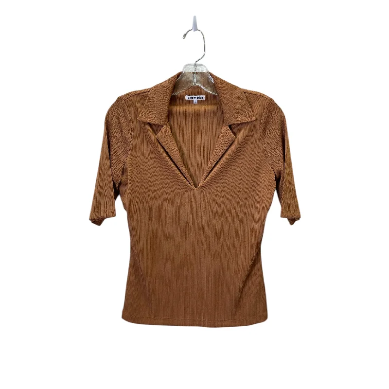 Top Ss By Reformation In Brown, Size:S