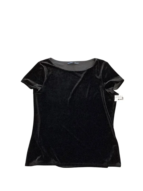 Top Short Sleeve By White House Black Market In Black, Size: Xl