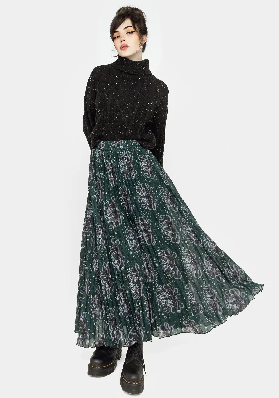 Women's Professional Apparel Cailleach Pleated Maxi Skirt