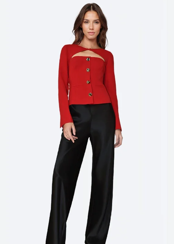 Chic Clothes For Women Zaynab Blazer Cardinal