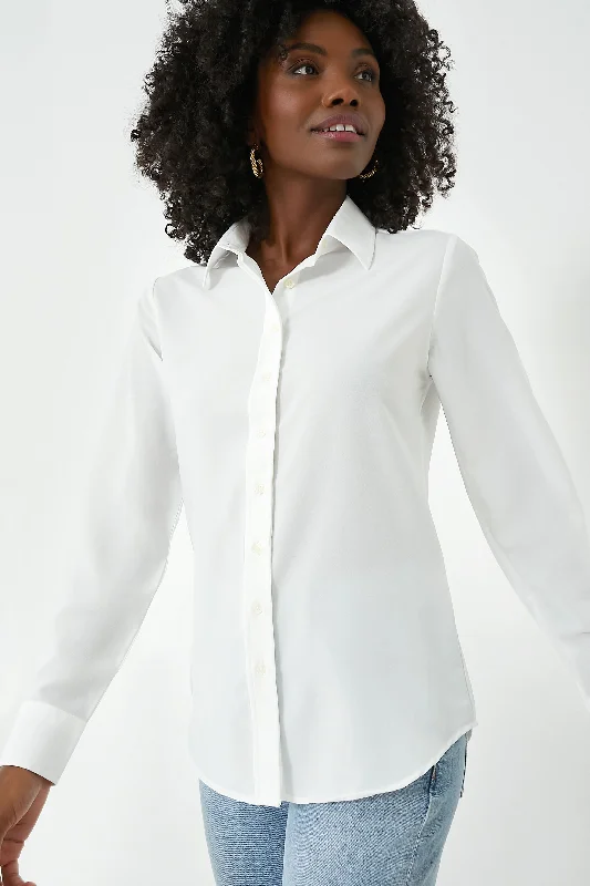 Affordable Women's Clothing White Signature Shirt