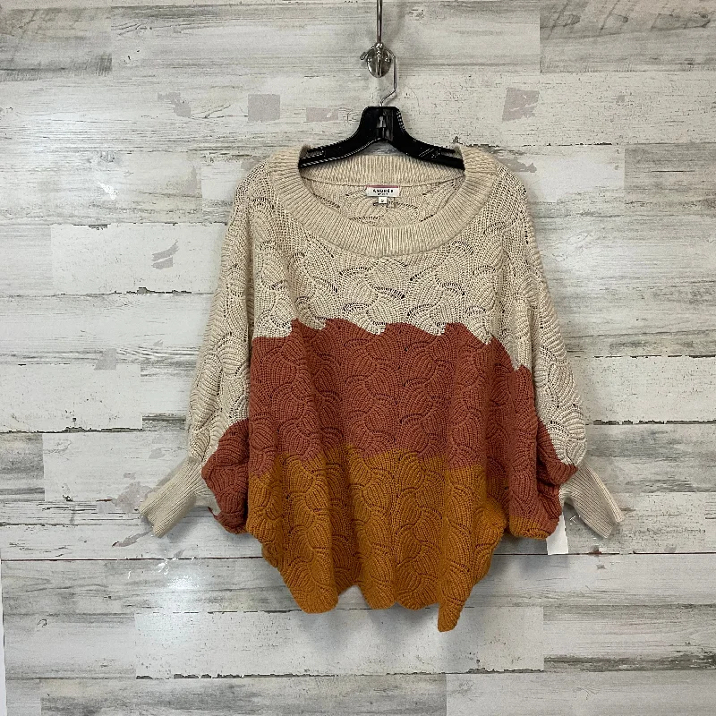 Sweater By Andree By Unit In Tan, Size: S