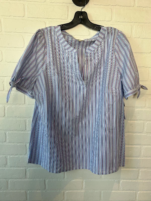 Blue Top Short Sleeve Talbots, Size Xl