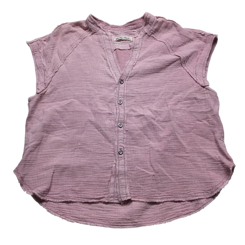 Top Short Sleeve By We The Free In Pink, Size: M