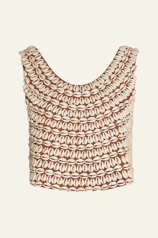 Women's Outerwear Garments Seashells Top