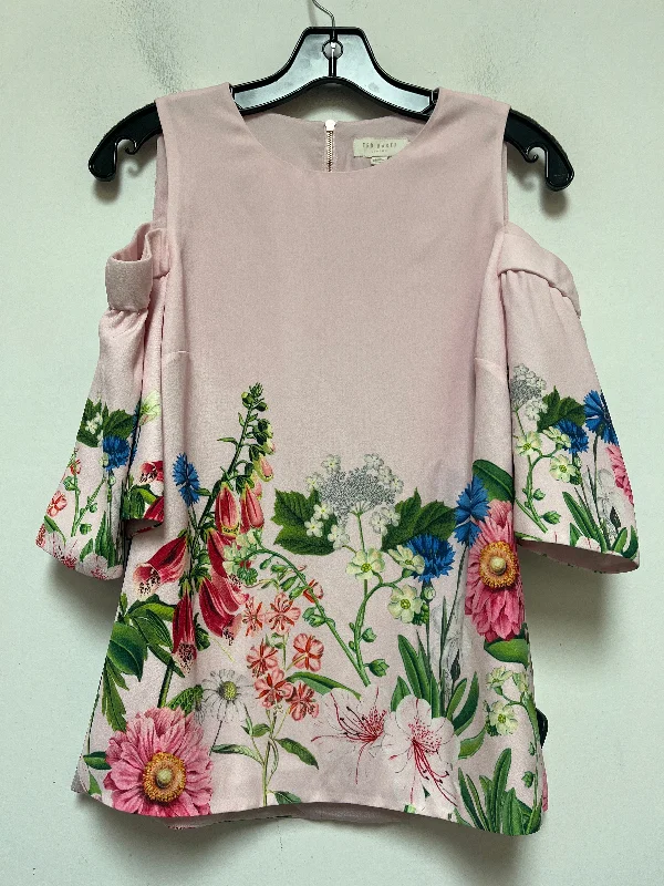 Floral Print Top Short Sleeve Ted Baker, Size S