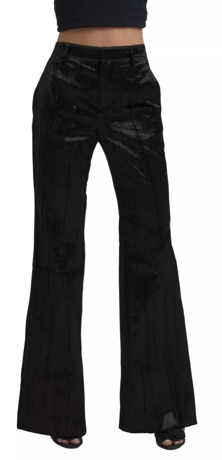 Women's Casual Clothing For Lounging Dsqua²  Viscose Super Flare High Waist Women's Pants