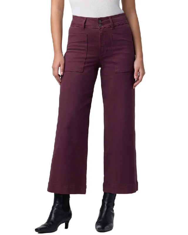 Women's Clothing For Work JOE'S Jeans Vineyard Wine Wide Leg Cargo Ankle Jean