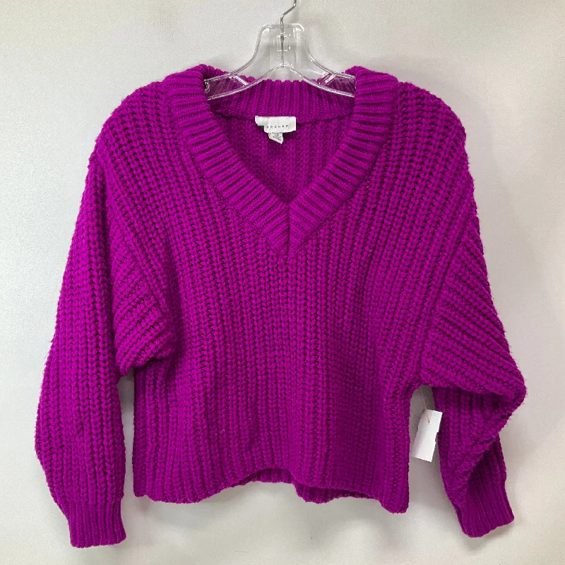 Sweater By Top Shop In Purple, Size: Xs