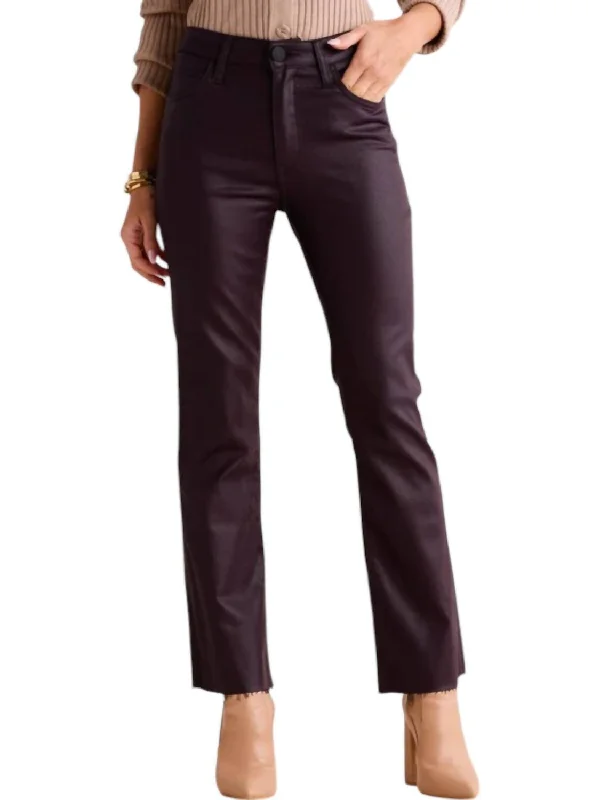 Women's Garments Kelsey Coated Denim Jeans In Sangria