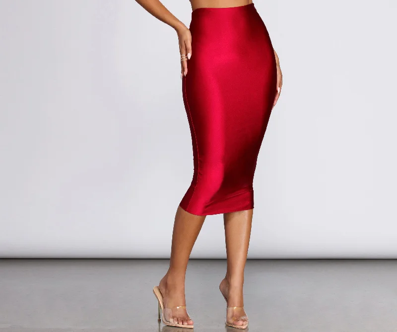 Women's Versatile Apparel Worst Behavior Midi Skirt