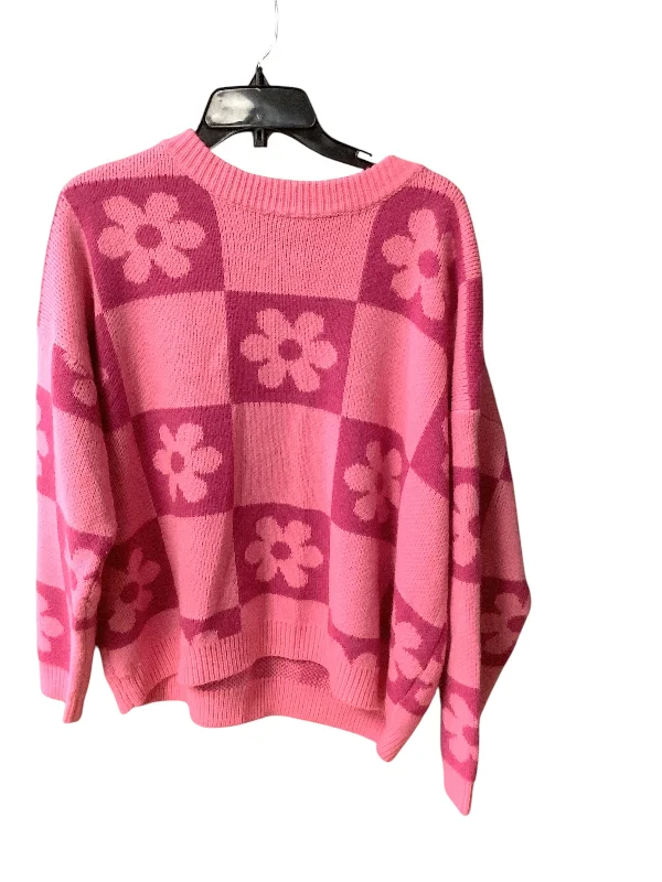 Sweater By Pink Lily In Pink, Size: S