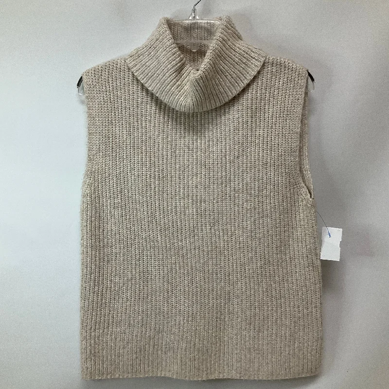 Sweater Short Sleeve By Rachel Zoe In Beige, Size: S