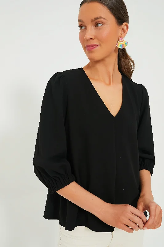 Women's Work Outfit Black Hollis Top