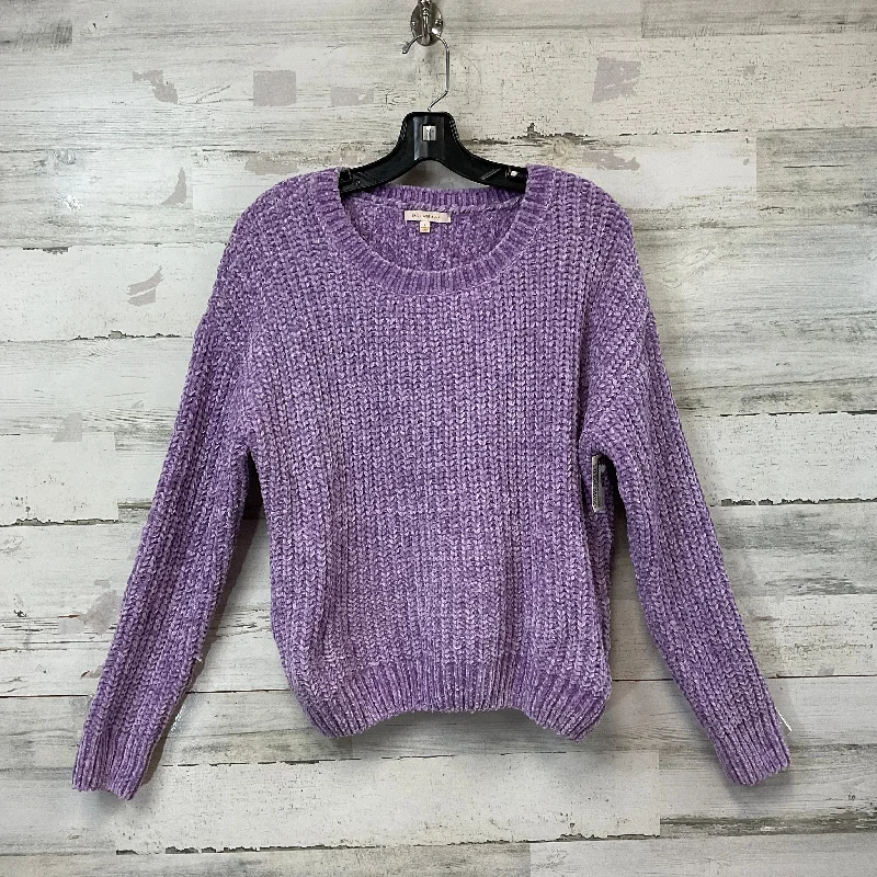 Sweater By Skies Are Blue In Purple, Size: S