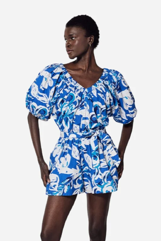 Women's Clothing Sets Cleobella Thalia Romper in Azure Print