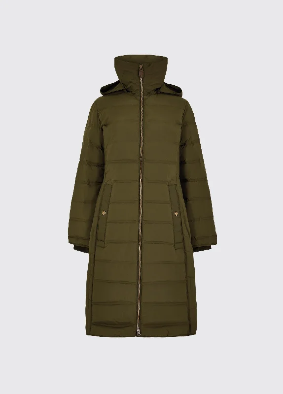 Stylish Women's Outfit Meyers long length coat - Olive