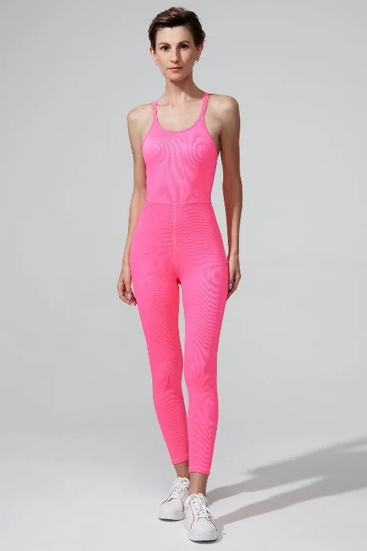 Chic Women's Attire Suave Pulpa Jumpsuit - Hot Pink