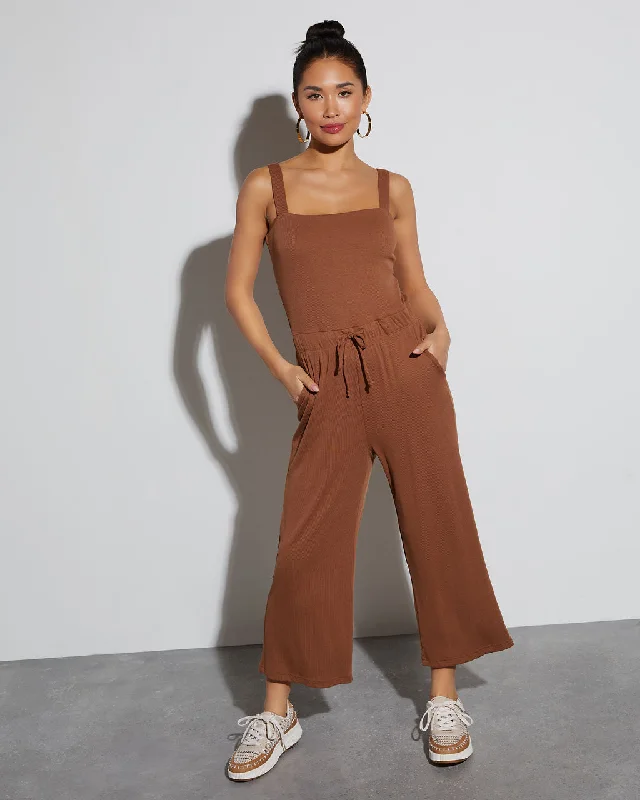 Women's Work Outfit For The Office Isabel Tie Waist Jumpsuit