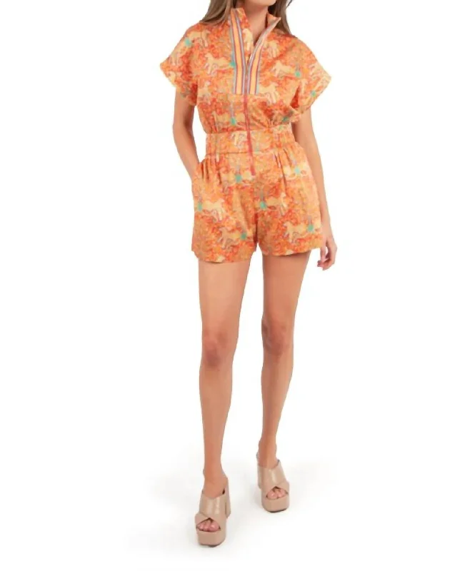 Comfortable Women's Apparel Poppy Romper In Cloister