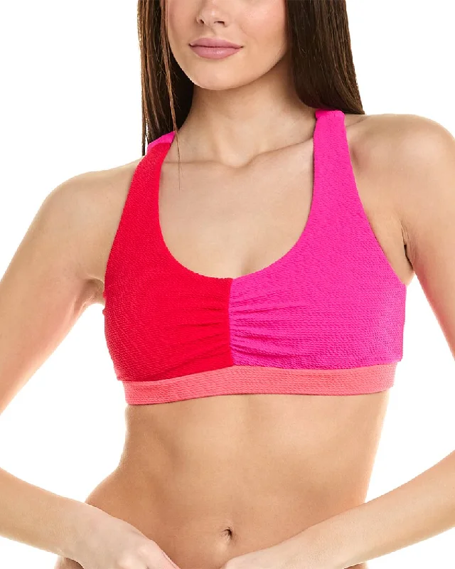 Modern Women's Attire Terez Textured Sport Bikini Top