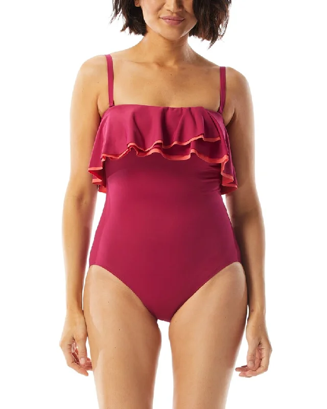 Women's Night-Out Outfit Coco Contours Agate Ruffle Bandeau One-Piece