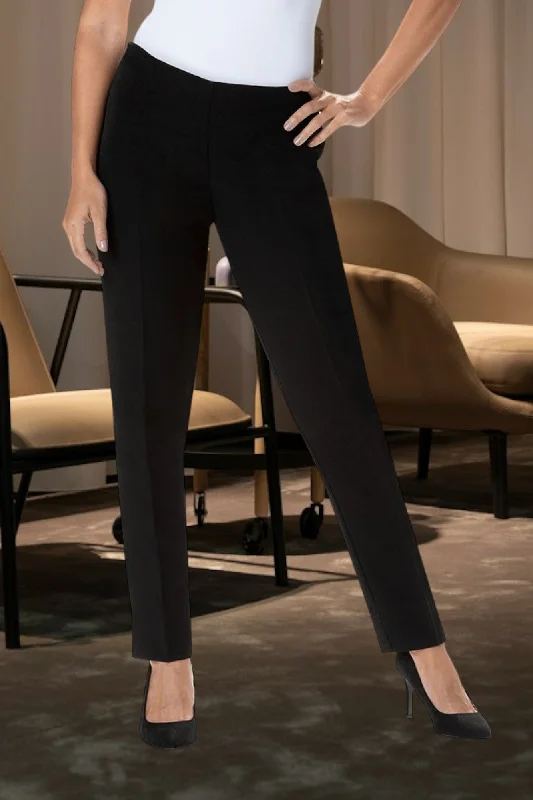 Women's Luxury Garments Ladies Curve Plus Black Pants