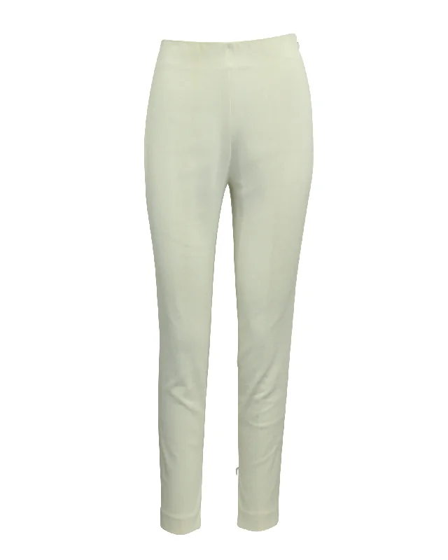 Affordable Women's Clothing Giambattista Valli Straight Leg Pants in Ecru Cotton