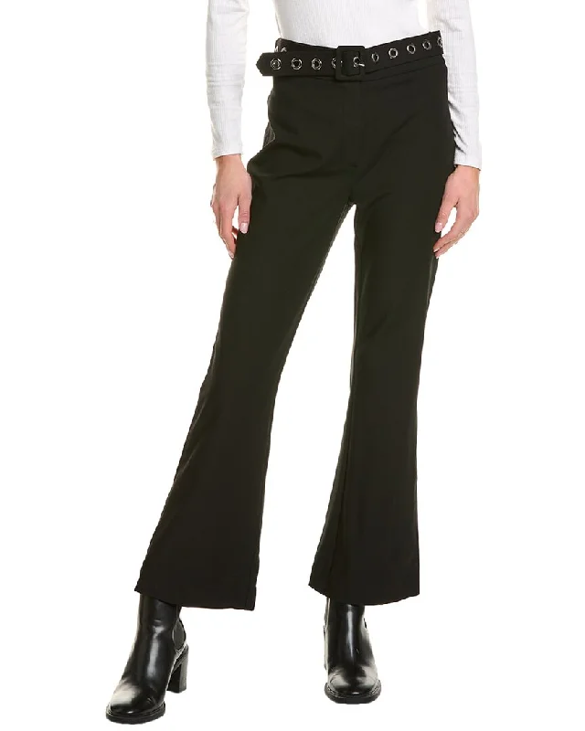 Elegant Clothing For Women THEO The Label Gaia Grommet Belt Cropped Boot Pant